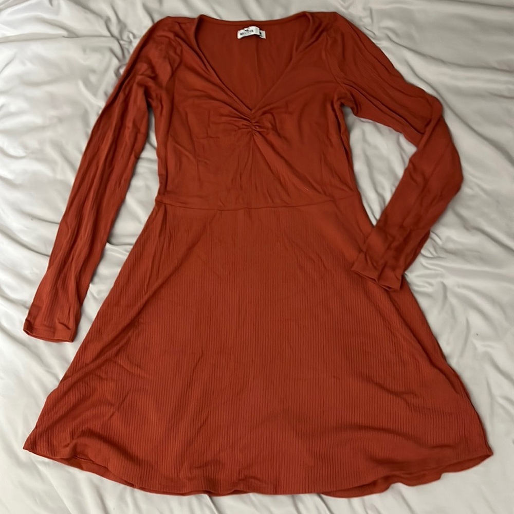 Deep orange color Dress